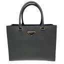 PRADA【プラダ】1BA337 ハンドバック ショルダーバッグ ミディアムサフィアーノレザー ブラック 鞄 【中古】 USED-A 質屋 かんてい局 加古川店...