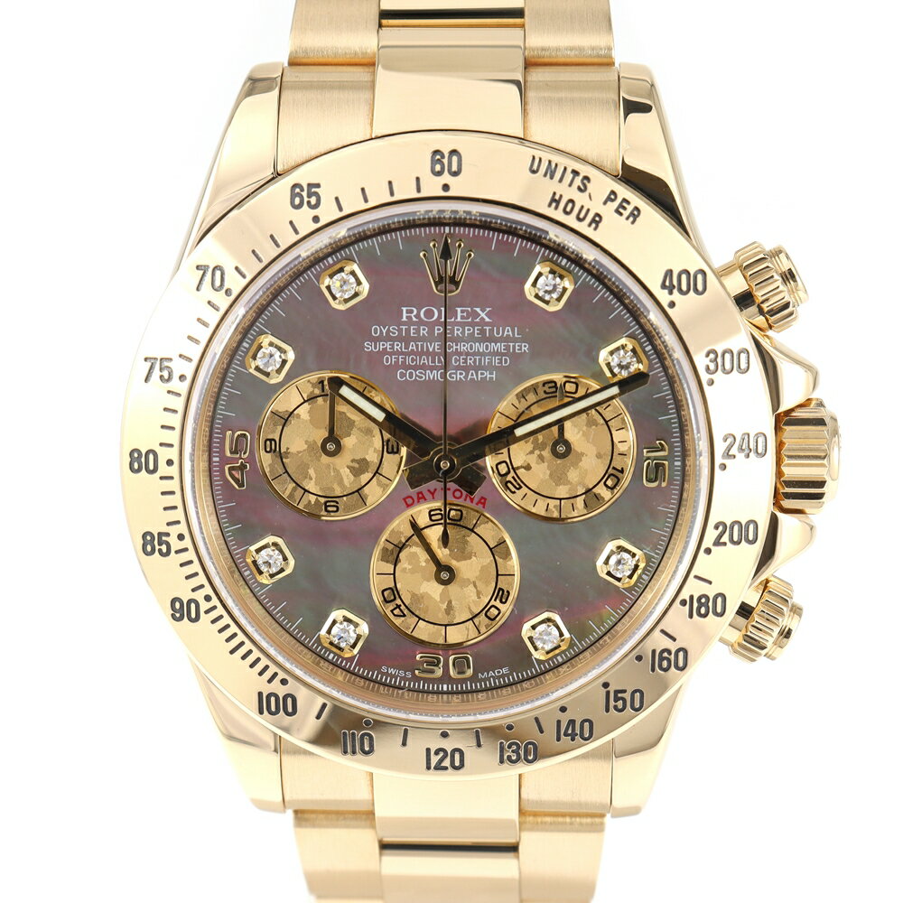 【中古】ROLEX【ロレックス】116528NG コスモグラフ デイトナ 2013年（国内購入品）シェル文字盤　スポ..