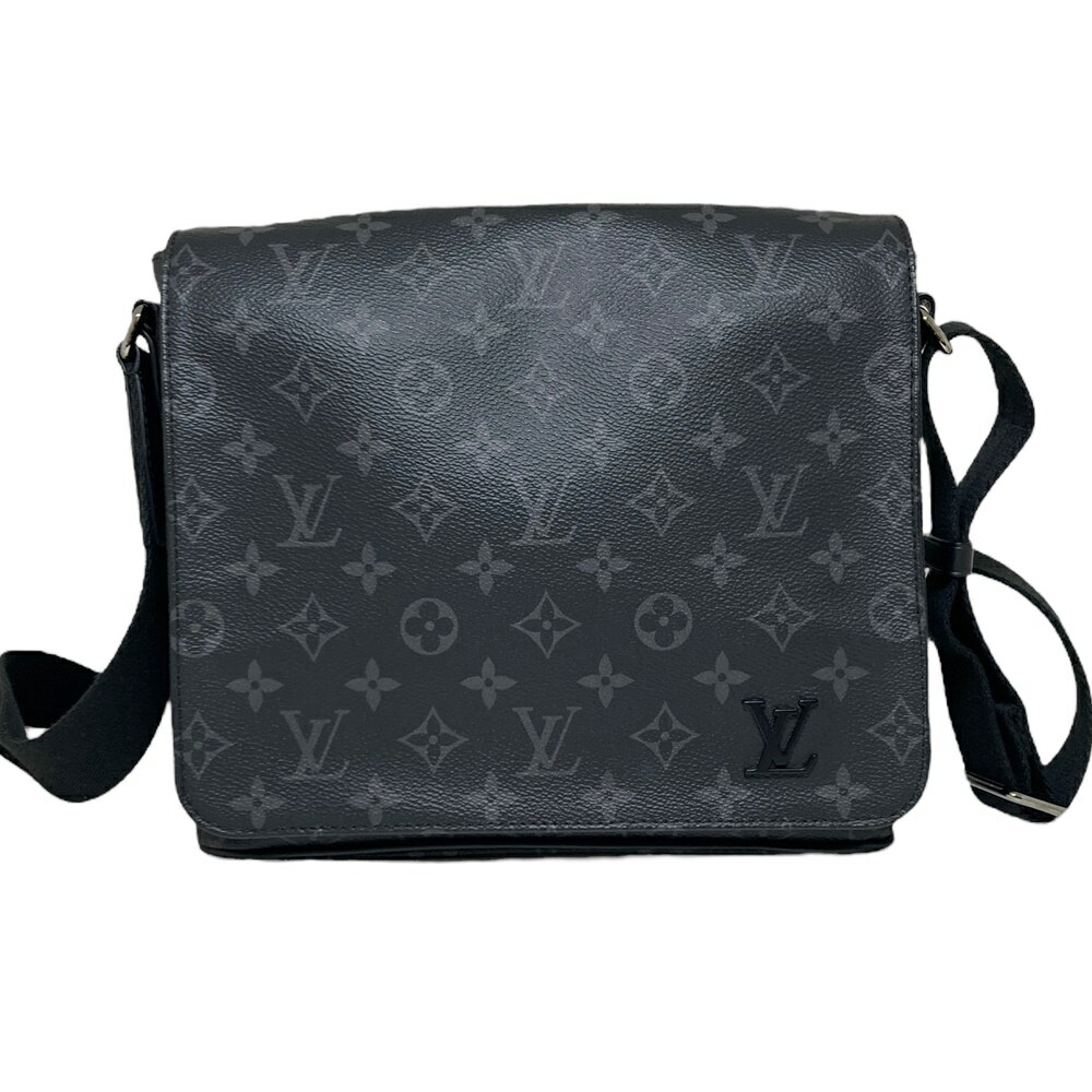 LOUIS VUITTON【ルイヴィトン】M45272 ディストリクトPM モノグラムエクリプス レザー ブラック マグネット式 ショルダーバッグ メンズ カバン 【中古】 USED-AB 質屋 かんてい局 加古川店 A24-0135 008