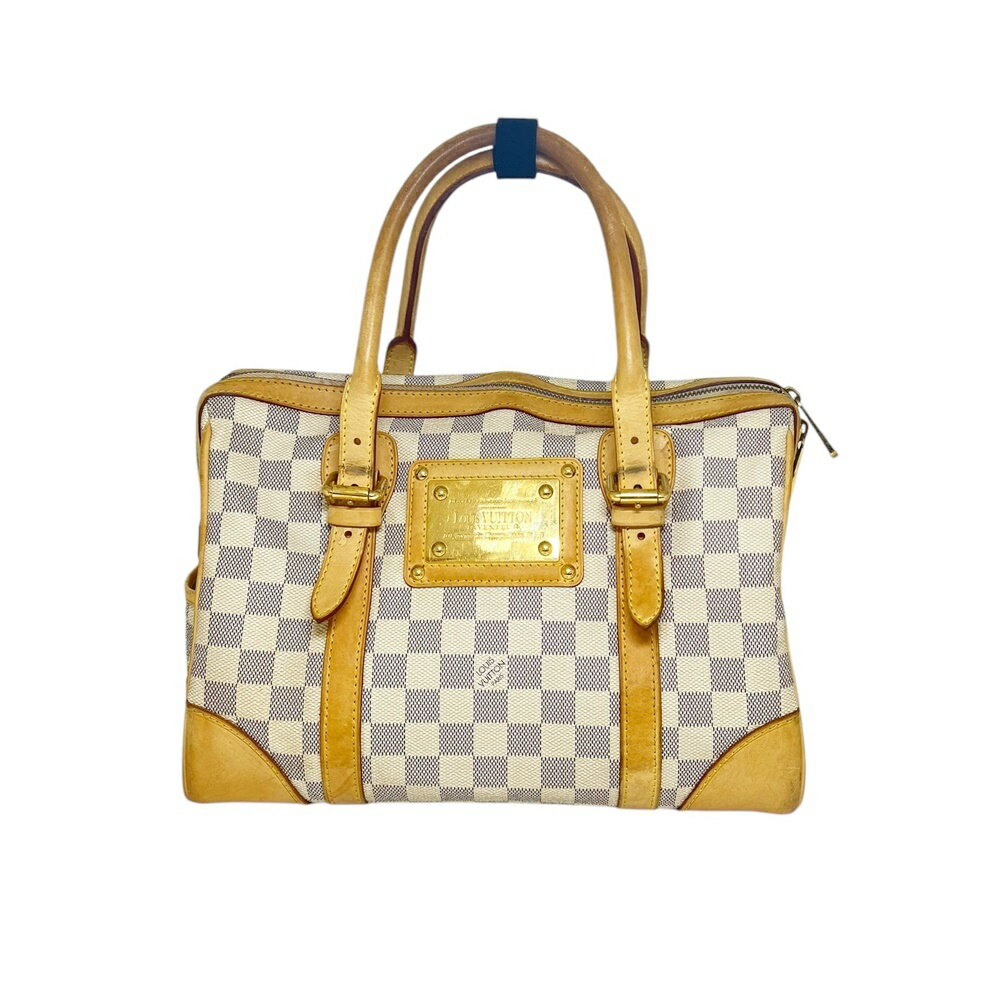 LOUIS VUITTON【ルイヴィトン】N52001 バークレー ダミエ アズール ハンドバッグ トートバッグ N52001 ホワイト PVC レザー レディース 【中古】 USED-B 質屋 かんてい局 加古川店 A24-2846 006