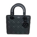 Dior【ディオール】M0538SLOI_M989 LadyDior MyABCDiorバッグスモール カーフスキン ブラック ハンドバッグ ショルダーバッグ 2wayバッ..