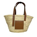 LOEWE 【ロエベ】 バスケットバッグ ミディアム タン ヤシの葉 & カーフ レザー ナチュラル/タン ベージュ レディース バッグ ハンドバッグ カバン ...