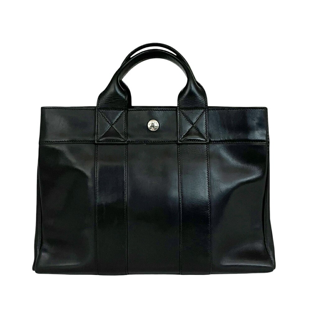 【美品】HERMES フールトゥPM トートバッグ ブラック 2501477-1.jpg