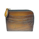 Berluti【ベルルッティ】コアロジックスクワット レザー ジップウォレット カードホルダー ヴェネチア カーフレザー ブラウン 【中古】 USED-BC 質屋 かんてい局 加古川店 A25-0106 008