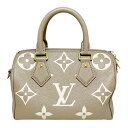 LOUIS VUITTON【ルイヴィトン】M46575 スピーディ・バンドリエール 20 モノグラム・アンプラント トゥルトレールクレーム ショルダーバッグ ハ...