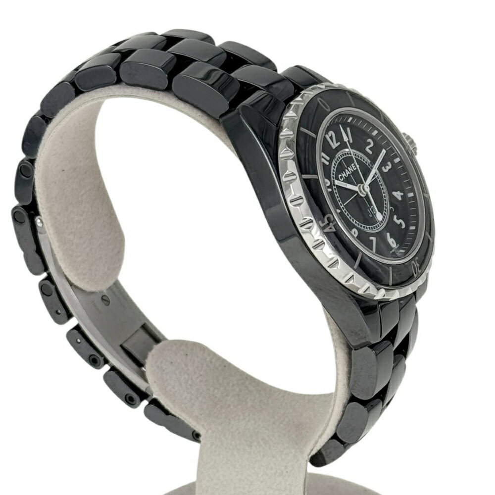 CHANEL 【シャネル】 H0682 J12 クオーツ メンズウォッチ レディースウォッチ ボーイズサイズ 腕時計 電池式 クオーツ時計 ブラックセラミック デイト表示 200m防水 【中古】 USED-AB 質屋 かんてい局 加古川店 A2501531 007