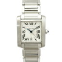 【中古】|Cartier カルティエ W51002Q3 タンクフランセーズ LM シルバー 自動巻き メンズ 腕時計