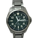 【中古】|CITIZEN シチズン H100-S074398 エコドライブ プロマスター ソーラー電波 デイデイト プロマスター チタン グリーン文字盤 メンズ 腕時計