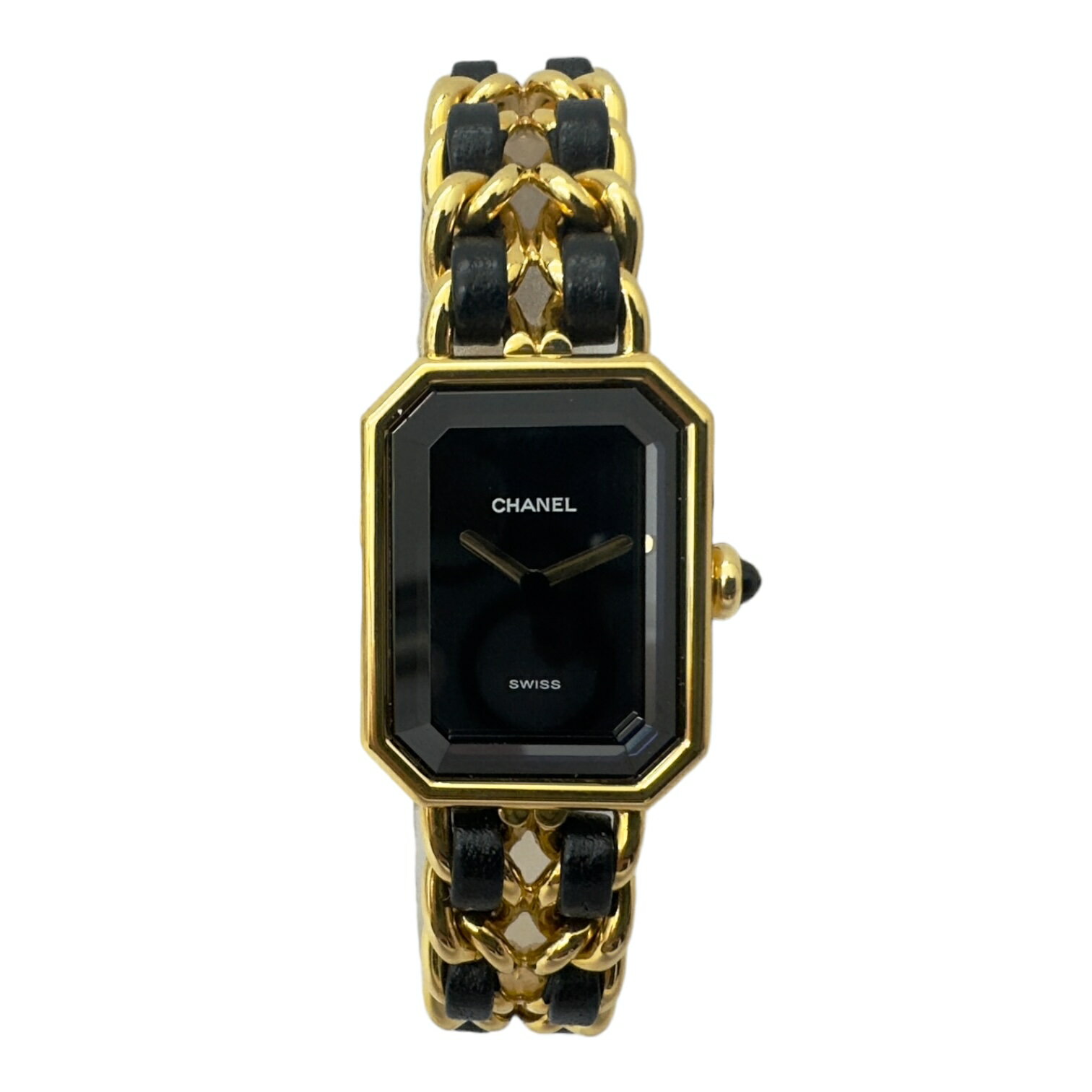 【中古】|CHANEL シャネル H0001 プルミエール L サイズ 腕時計 レディース ゴールド ブラック クォーツ