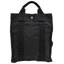【中古】|HERMES エルメス エールライン アドPM リュック ナイロンキャンバス ダークグレー