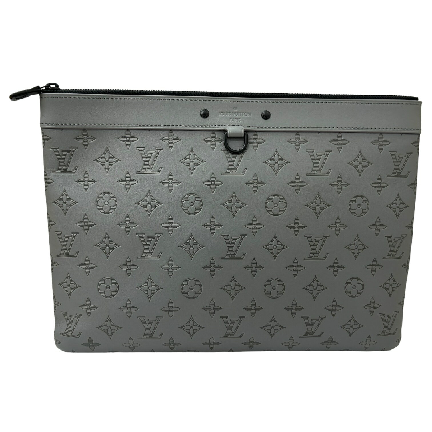 【中古】｜LOUIS VUITTON ルイヴィトン M81385 ポシェットディスカバリーGM モノグラムシャドウ グレー系 セカンドバッグ クラッチバッグ メンズ