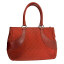 【中古】|GUCCI グッチ 113011 GGキャンバス ハンドバッグ トートバッグ 赤系 レディース かばん