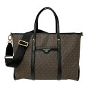 【中古】|MICHAEL KORS マイケルコース MKシグネチャー 2WAYトートバッグ ブラウン系 ショルダーバッグ ハンドバッグ 30T0GKNT1B レ...
