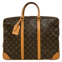 【中古】|LOUIS VUITTON ルイヴィトン M53361 ポルトドキュマンヴォワヤージュ ブリーフケース ビジネスバッグ モノグラム ブラウン メンズ ...