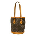 【中古】|LOUIS VUITTON ルイヴィトン M42238 モノグラム バケットPM トートバッグ ブラウン系 レディース PVCレザー ハンドバッグ ショルダーバッグ(4)