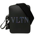 【中古】|VALENTINO ヴァレンティノ 5Y2B0943 クロスボディバッグ CROSS BODY BAG ショルダーバッグ VLTN レザー ブラック ...
