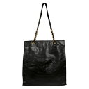 【中古】|CHANEL シャネル チェーントートバッグ ココマーク ラムスキン ショルダーバッグ レザー ゴールド金具 レディース