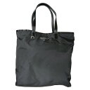 【中古】|PRADA プラダ BR4371 ナイロントートバッグ ハンドバッグ ブラック 三角ロゴプレート レディース かばん