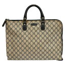 【中古】|GUCCI グッチ 211111 ハンドバッグ パソコンケース GGスプリーム ベージュ系 メンズ レディース