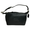 【中古】|COACH コーチ レザー ミニハンドバッグ ブラック レディース ワンショルダーバッグ 黒
