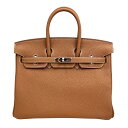 【未使用】|HERMES エルメス バーキン25 トゴ W刻印 シルバー金具 ハンドバッグ 内縫い
