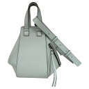 【中古】|LOEWE ロエベ ハンモックスモール グリーン 2way ハンドバッグ ショルダーバッグ レザー ライトグリーン