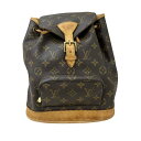 【中古】|LOUIS VUITTON ルイ ヴィトン M51137 モノグラム ミニモンスリ Dリング リュックサック レディース