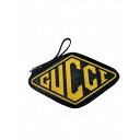 【中古】｜GUCCI グッチ 524316 クラッチバッグ 2018年秋冬モデル パテントレザー ラバーブラック イエロー