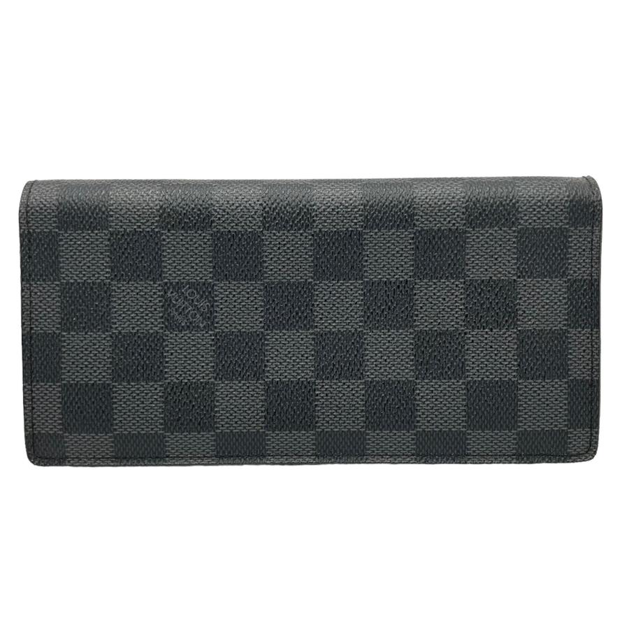 【中古】｜LOUIS VUITTON ルイ ヴィトン N62665 ダミエグラフィット ポルトフォイユ ブラザ 長財布 メンズ