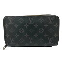 【中古】｜LOUIS VUITTON ルイ ヴィトン M61698 モノグラムエクリプス ジッピーXL ラウンドファスナー 長財布 メンズ グレー系 クラッチバッグ