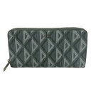 【中古】|Christian Dior クリスチャンディオール バーティカルロングジップウォレット 2ESBC252 長財布 グレー系 メンズ レザー コインケ...