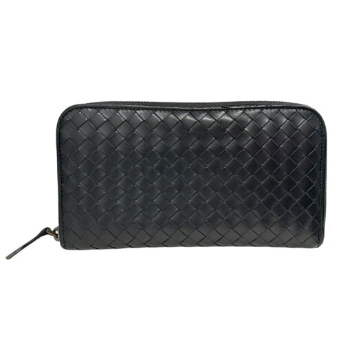 【中古】|BOTTEGA VENETA ボッテガヴェネタ イントレチャート ロングウォレット 長財布 レザー ブラック メンズ ラウンドファスナー 【中古】|BOTTEGA VENETA ボッテガヴェネタ イントレチャート ロングウォレット 長財布 レザー ブラック メンズ ラウンドファスナー