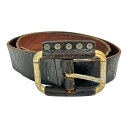 【中古】|D&G ドルチェ&ガッバーナ スタッズレザーベルト 36inch 90cm DOLCE&GABBANA ヴィンテージ ドルガバ