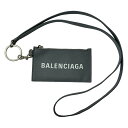 【中古】｜BALENCIAGA バレンシアガ パスケース 594548 ネックストラップIDカードケース グレー系 メンズ レディース