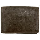 【中古】|LOUIS VUITTON ルイヴィトン M30928 アンヴェロップ カルト ドゥ ヴィジット カードケース タイガ ブラウン 名刺入れ 定期入れ パスケース 二つ折り(4)