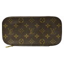 【中古】|LOUIS VUITTON ルイヴィトン M47505 トゥルースブラッシュ モノグラム ポーチ 化粧ポーチ ブラウン PVC レディース