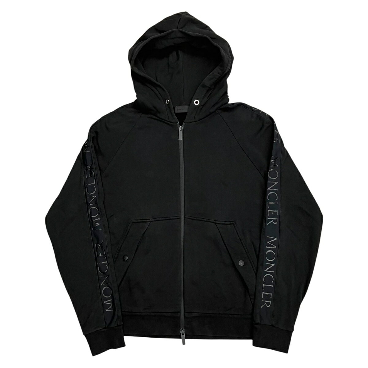 【中古】|MONCLER モンクレール MAGLIA CARDIGAN G20918G00010 899FL スウェットパーカー L ブラック メンズ