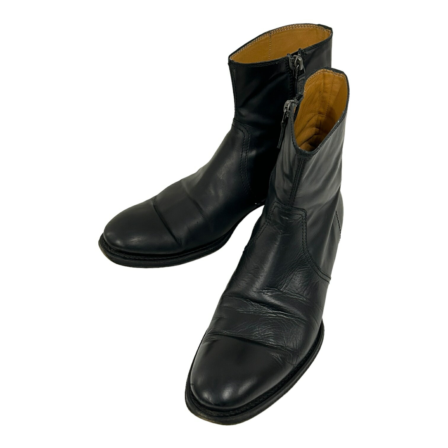 【中古】|GUCCI グッチ サイドジップブーツ GG金具 ブラック系 メンズ ショートブーツ サイズ表記7 約26cm ジップアップ レザー