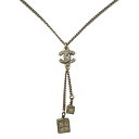 【中古】|CHANEL シャネル キューブ ネックレス ココマーク A11A ゴールド カラー メンズ レディース アクセサリー