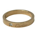 【中古】｜Cartier カルティエ 1Pダイヤ リング 11.5号 指輪 レディース メンズ マリッジリング シンプル 結婚指輪