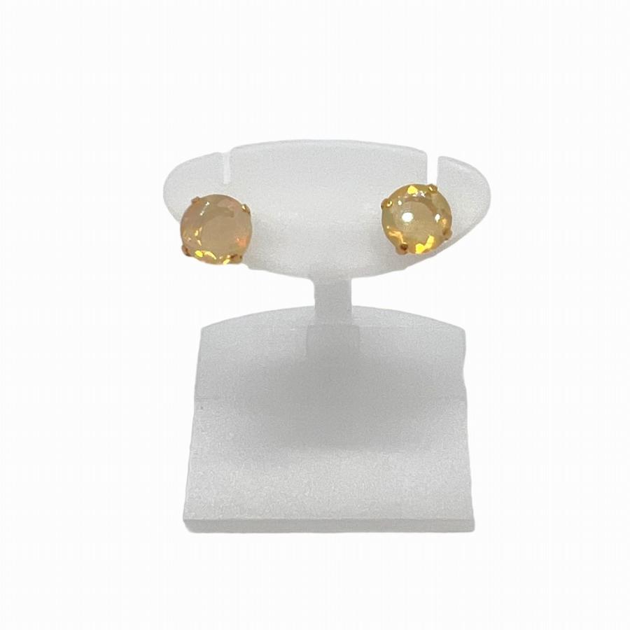 【中古】｜K18 オパール 0.80ct ピアス アクセサリー レディース キャッチピアス デザイン アクセサリー