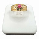【中古】|ゴールド ルビー ダイヤモンド リング R0.24ct D0.14ct 3.3g 8号 指輪 レディース アクセサリー(4)