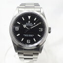 【美品】ROLEX ロレックス 14270　EXPLORER I　エクスプローラー1　P番　自動巻き　腕時計　ブラック文字盤　黒　SS　質屋　かんてい局　金沢バイパス店　20-1050