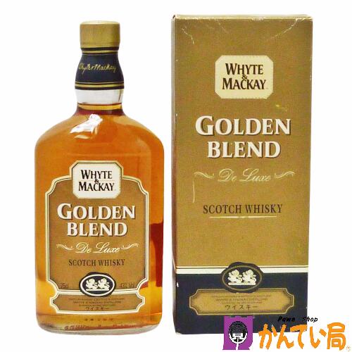 【未開栓】WHYTE&MACKAY　ホワイト＆マッカイ　ゴールデンブレンド　オールドボトル　750ml　43％　デラックス　スコッチ ウィスキー　旧ボトル　明治屋輸入品　洋酒　アルコール　古酒　GOLDEN BLEND　質屋 かんてい局 金沢バイパス店　B23-1367