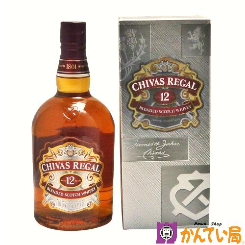 【未開栓】CHIVAS REGAL　シーバスリーガル 12年　1000ml　1Litre　40％　ブレンデッド スコッチ ウイスキー　スコットランド　古酒　ダイセイワールド輸入品　AGED 12 YEARS　BLENDED SCOTCH WHISKY　質屋 かんてい局 金沢バイパス店　B24-932