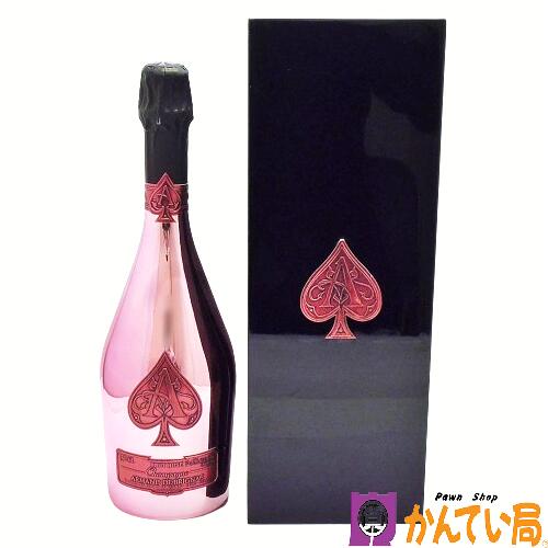 【未開栓】ARMAND DE BRIGNAC　アルマンド ブリニャック　ブリュット ロゼ　ピンク　750ml　12.5%　シャンパン　シャンパーニュ　MHD モエ ヘネシー ディアジオ輸入品　BRUT ROSE　質屋 かんてい局 金沢バイパス店　B24-1046