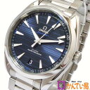 【中古】OMEGA オメガ 220.10.41.21.03.001 シーマスター アクアテラ コーアクシャル マスタークロノメーター 腕時計 自動巻き メンズ ネイビー文字盤 紺 41mm 150m防水 中古 2023年10月内部点検 外装仕上済み