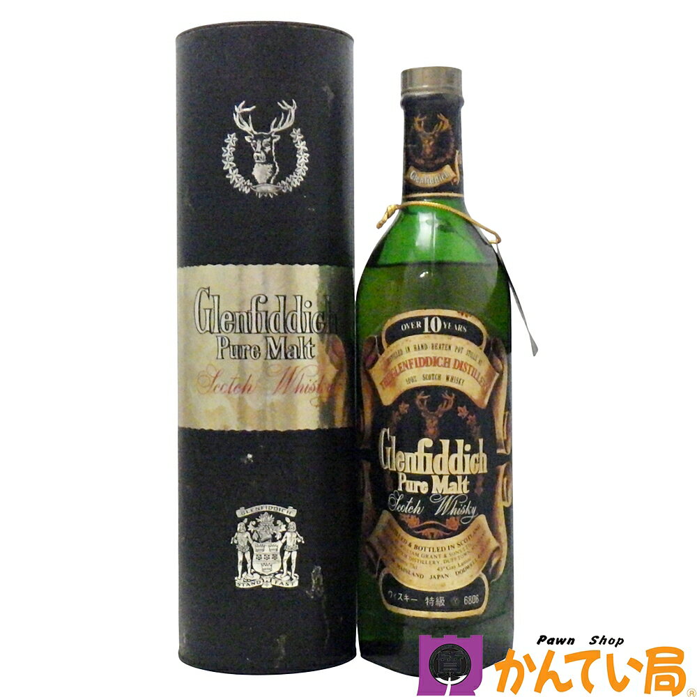 Glenfiddich グレンフィディック 10年 PURE MALT ピュアモルト 760ml 43% スコッチ ウイスキー特級 従価 シングルモルト 洋酒 古酒 B25-947