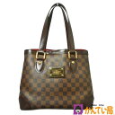 LOUIS VUITTON　ルイヴィトン　N51205　ハムステッドPM　トートバッグ　ハンドバッグ　ダミエ　エベヌ　ブラウン　ゴールド金具　フック開閉式　PVC　レザー　レディース　ブランド　中古　質屋 かんてい局 金沢バイパス店　B24-49