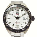 TAG-HEUER　タグホイヤー　WAZ1111.BA0875　フォーミュラ1　クォーツ　腕時計　メンズ　白文字盤　ホワイト　SS　ステンレスベルト　デイト　逆回転防止ベゼル　200M防水　41mm　FORMULA1　中古　2024年1月電池交換済み　質屋 かんてい局 金沢バイパス店　B24-25